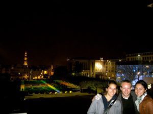 Photo souvenir de nuit à Bruxelles? Le mont des Arts