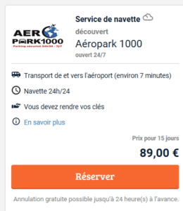 Test Parking Zaventem pas cher