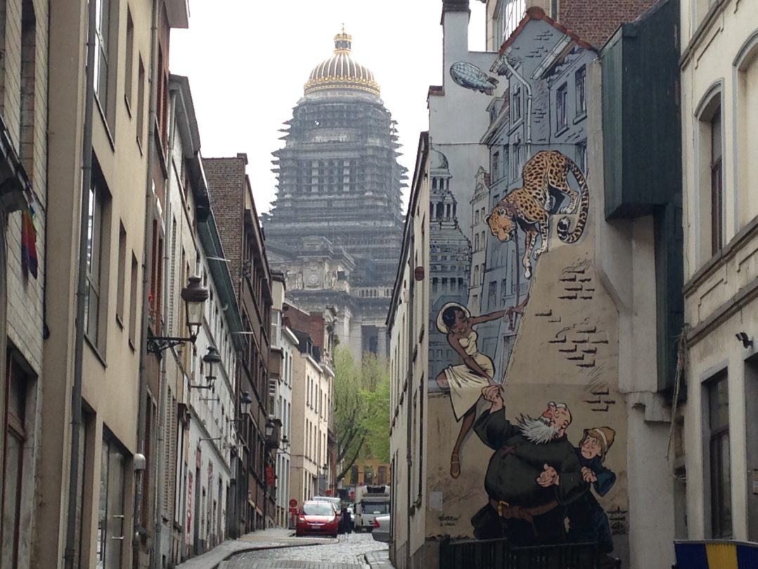 The comic book route in Brussels, a free activity in the center of Brussels