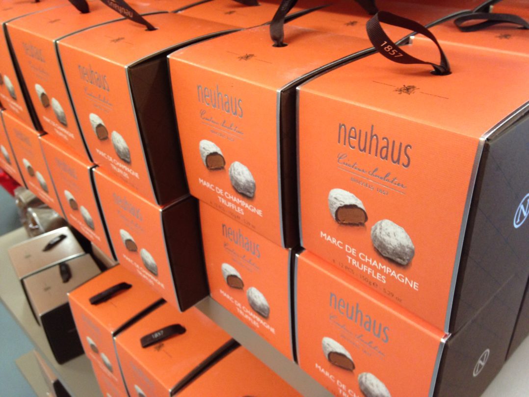 Chocolat Neuhaus Outlet: bombons a Brussel·les a preus de fàbrica