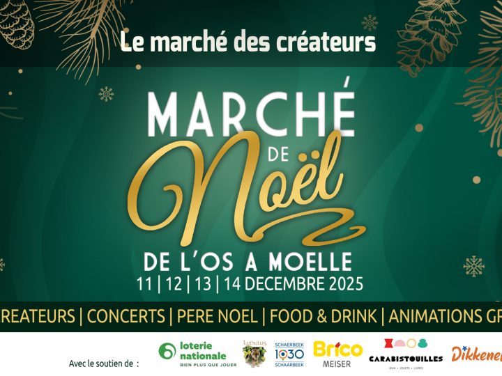 🎄 Marché de Noël de l’Os à Moelle à Schaerbeek : sapin, vin chaud et ambiance festive !