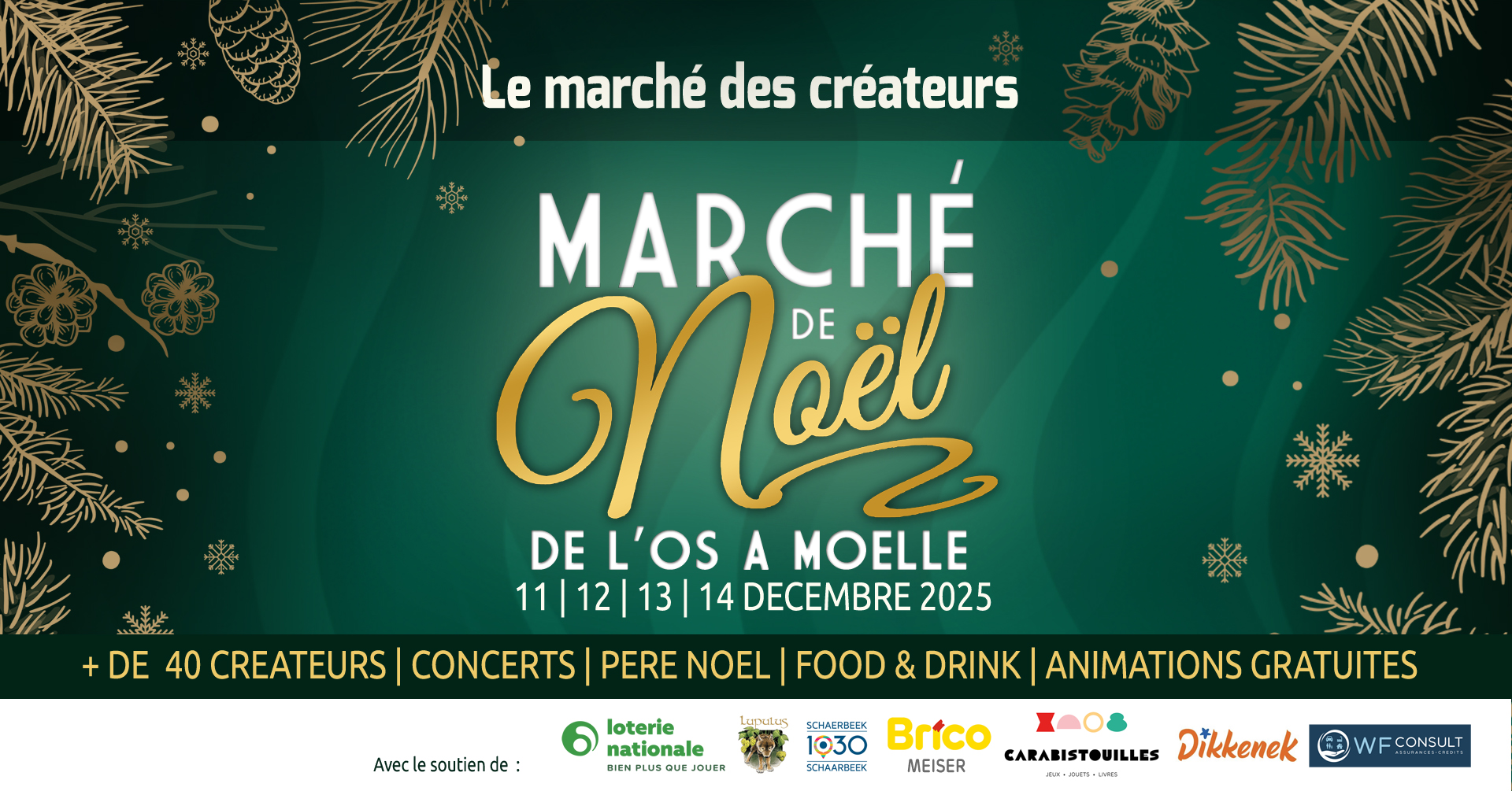 🎄 Marché de Noël de l’Os à Moelle à Schaerbeek : sapin, vin chaud et ambiance festive !