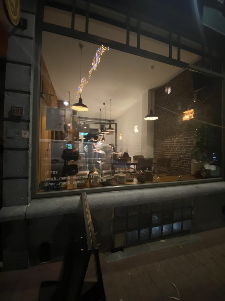 Le restaurant 203 à Saint-Gilles (c) Pierre Halleux