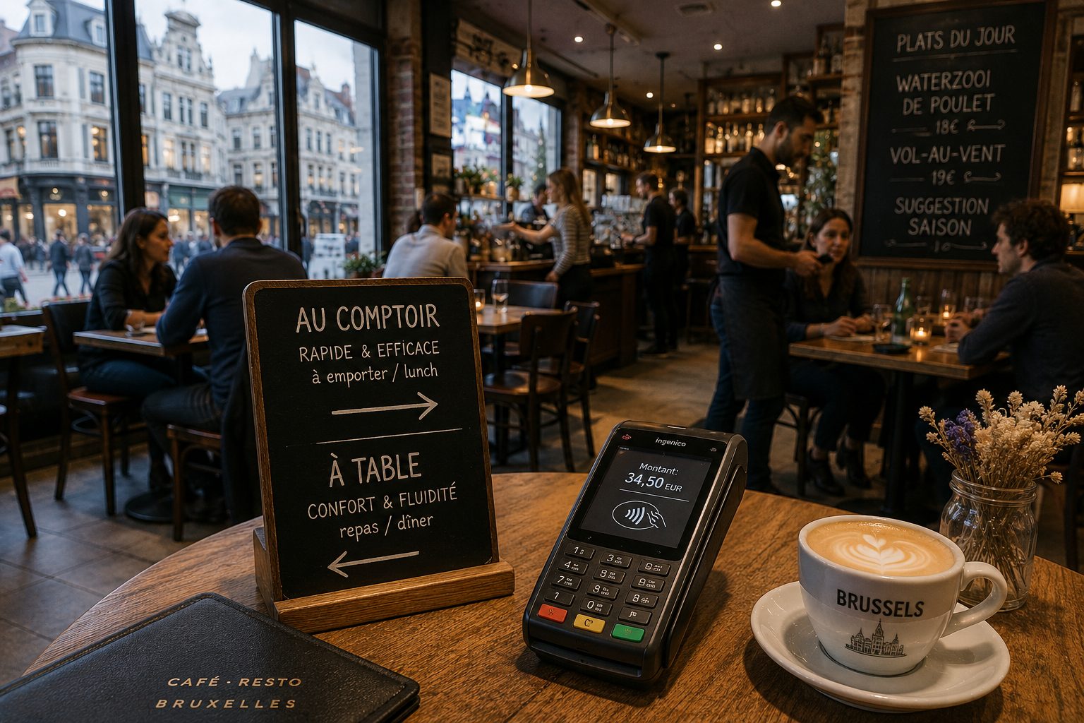Cafés et restaurants à Bruxelles : paiement à table ou au comptoir, quel choix pour un service plus fluide ?