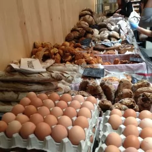 Uova al mercato
