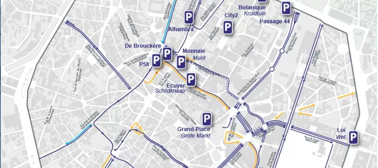 Χώρος στάθμευσης για πεζούς στις Βρυξέλλες