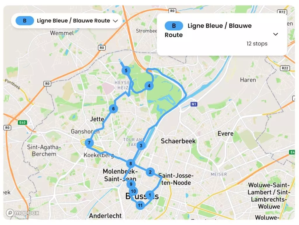 Το Blue Line TootBus Hop-On&Off στις Βρυξέλλες