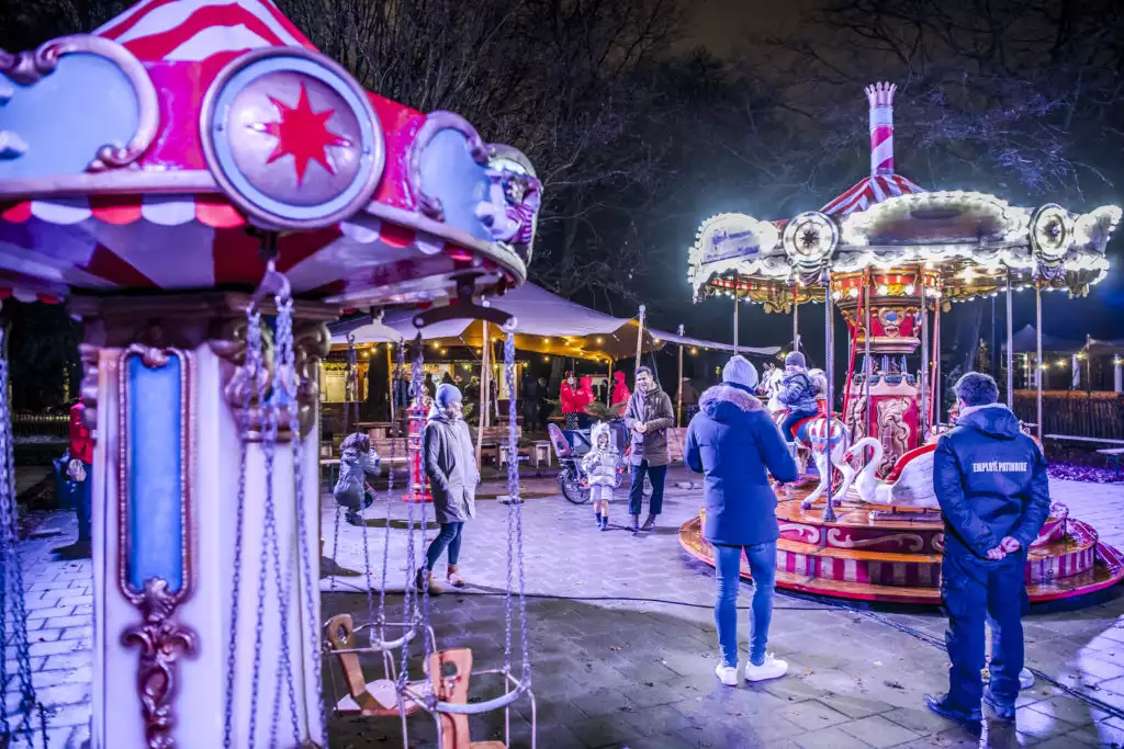 Kerstmanege in Brussel (c) Foto Perskit Winterplezier